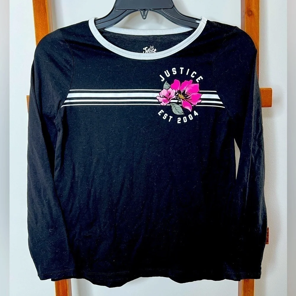 Girls Justice size 12 graphic long sleeve tee